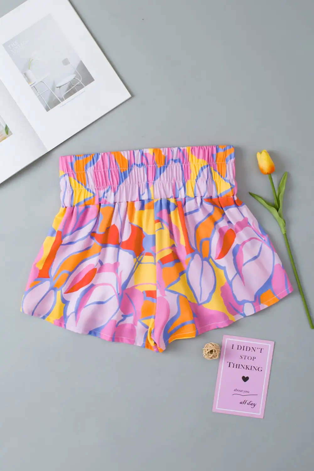 Streetwear Simple Elastic Waist Shorts