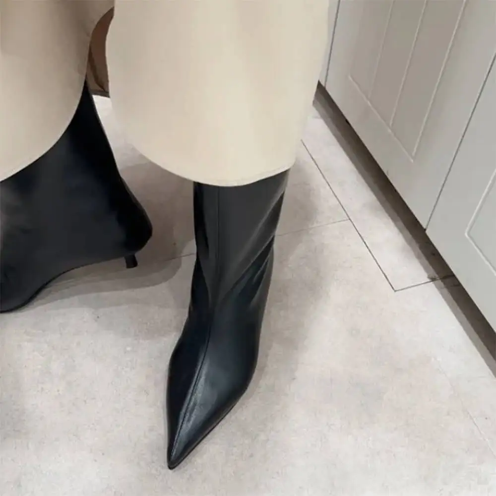 Minimalist Aesthetic Ankle Boots