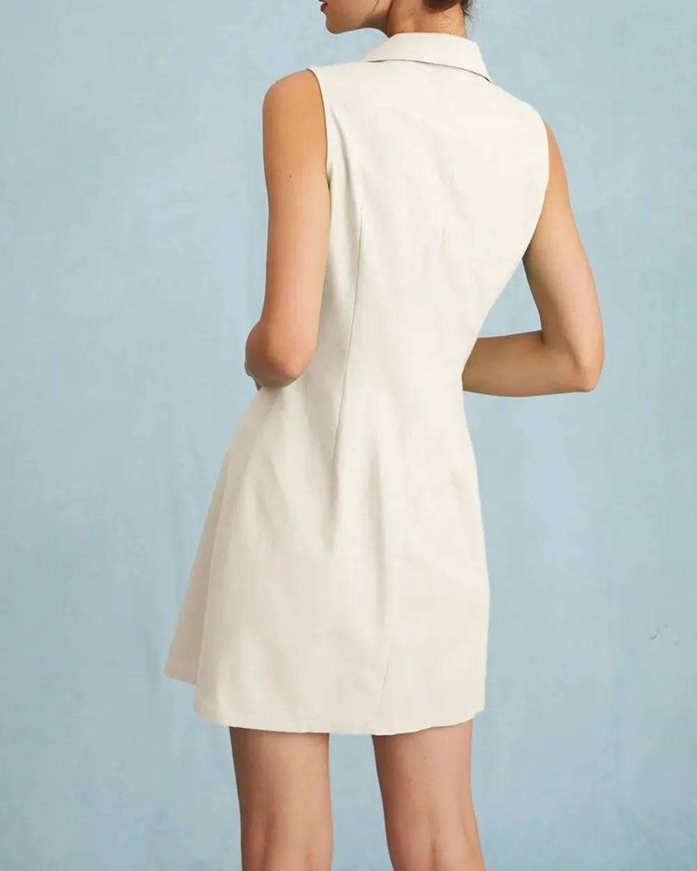 Tight Fitting White Dress