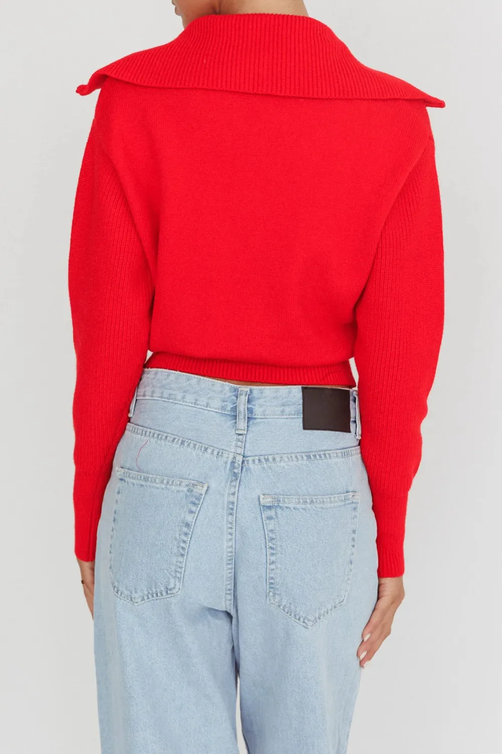Playful And Stylish Zip-Neck Top