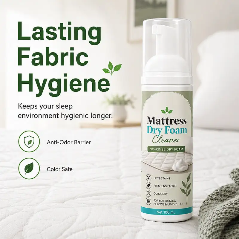 Mattress and sofa foam dry cleaning agent