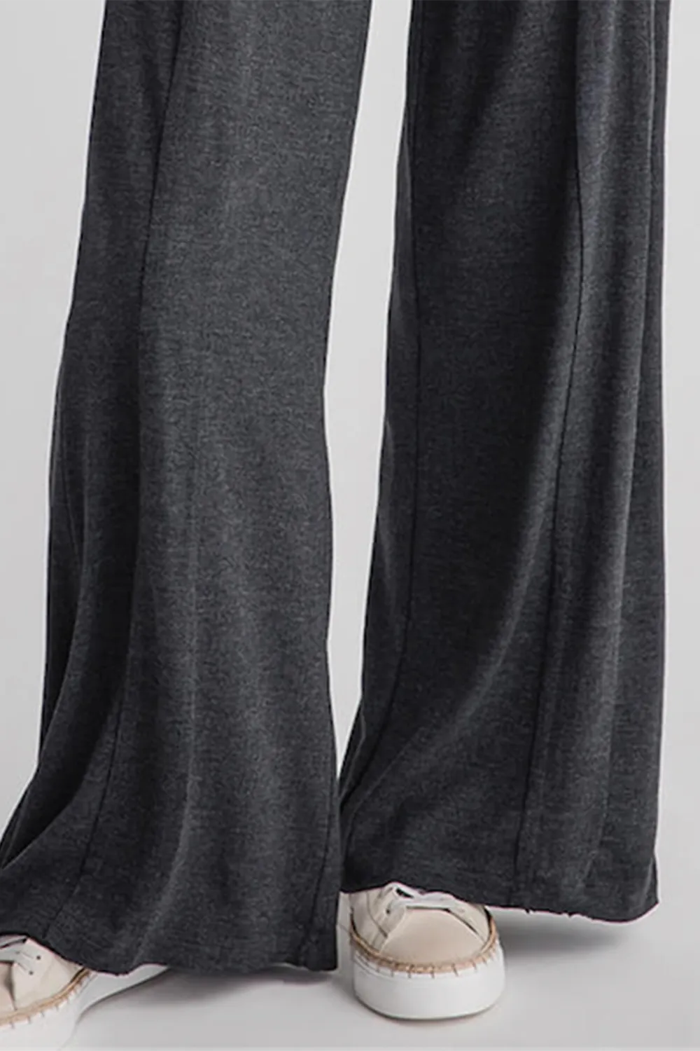 Risen Wideleg Jersey Pants - mocha