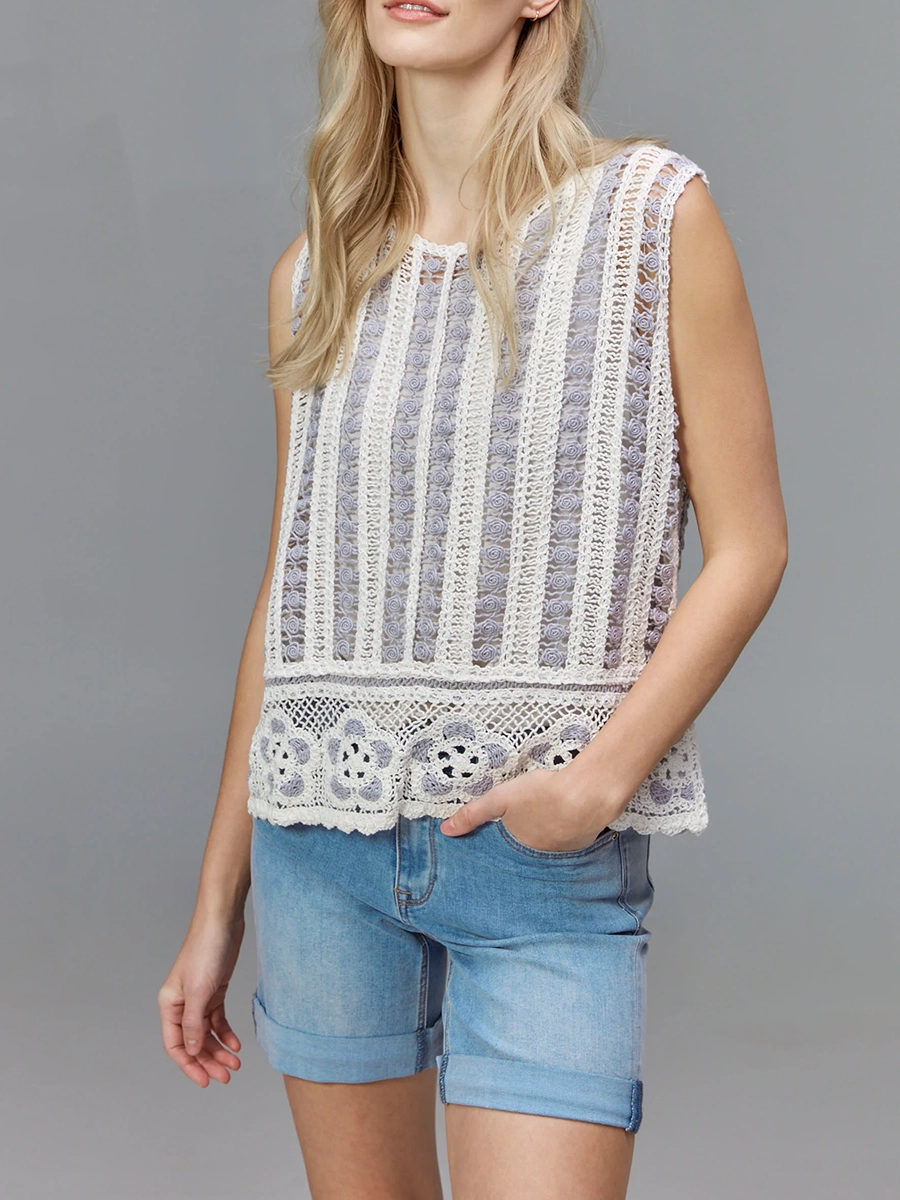 Versatile Casual Holiday Style Striped Vest For Women