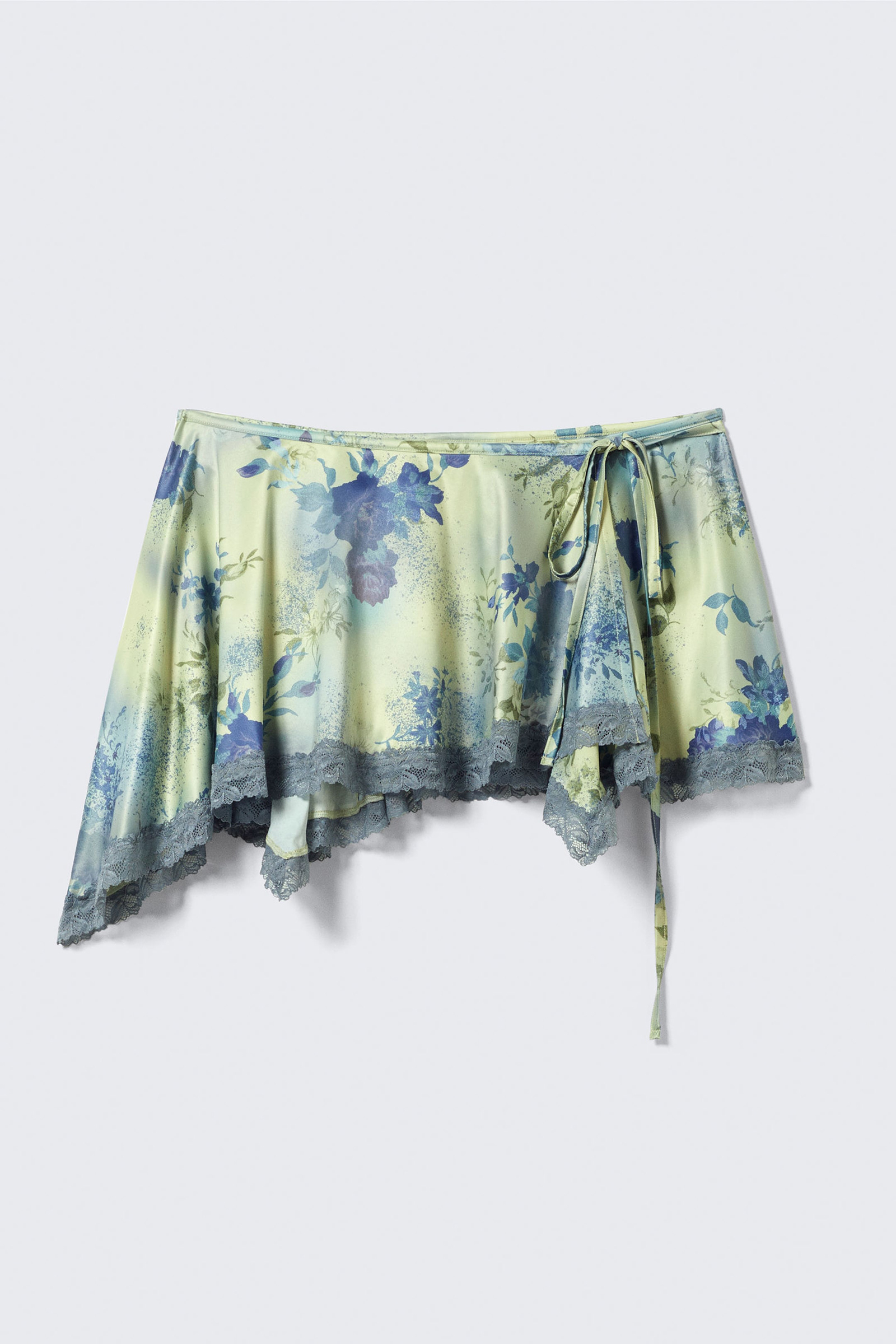 Patchwork Lace Mini Skirt