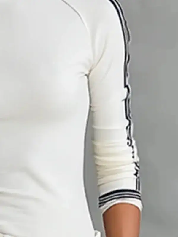 Long Sleeve Slim Fit Mock Neck T-Shirt