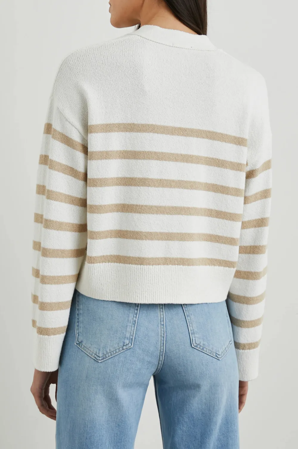 V-Neck Solid-Color Plush Warm Cardigan