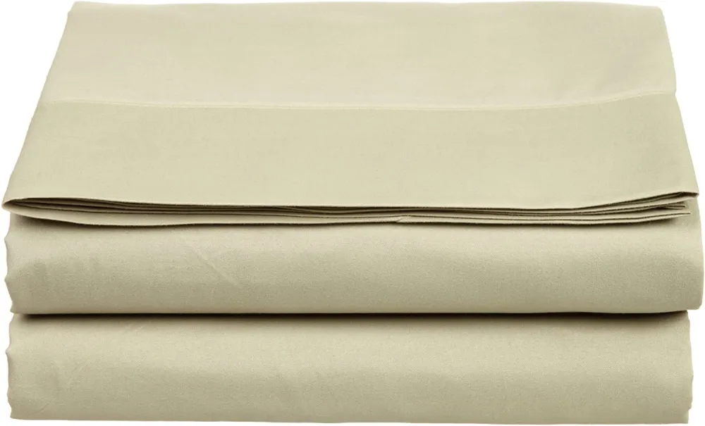 (Store Closing Sale) Set of 2 Silky Soft Polyester Single Flat Sheet