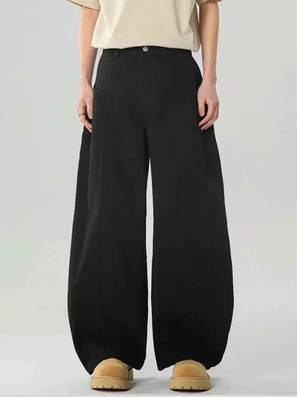 Pocketed Wide Leg Pants