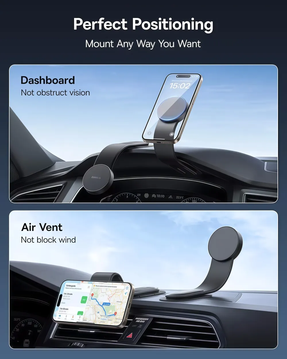 Freely Bendable Car Phone Mount
