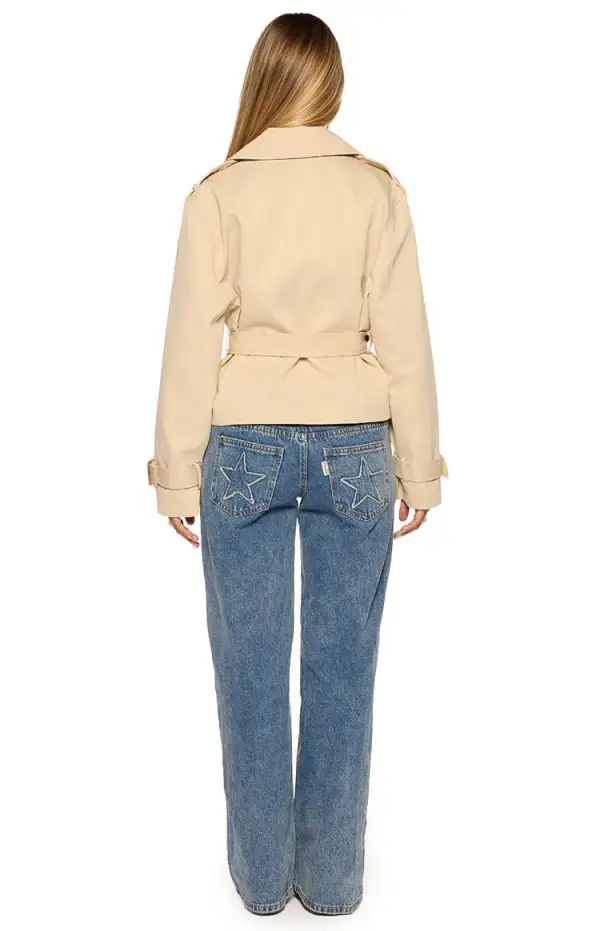 Cropped Trench Coat
