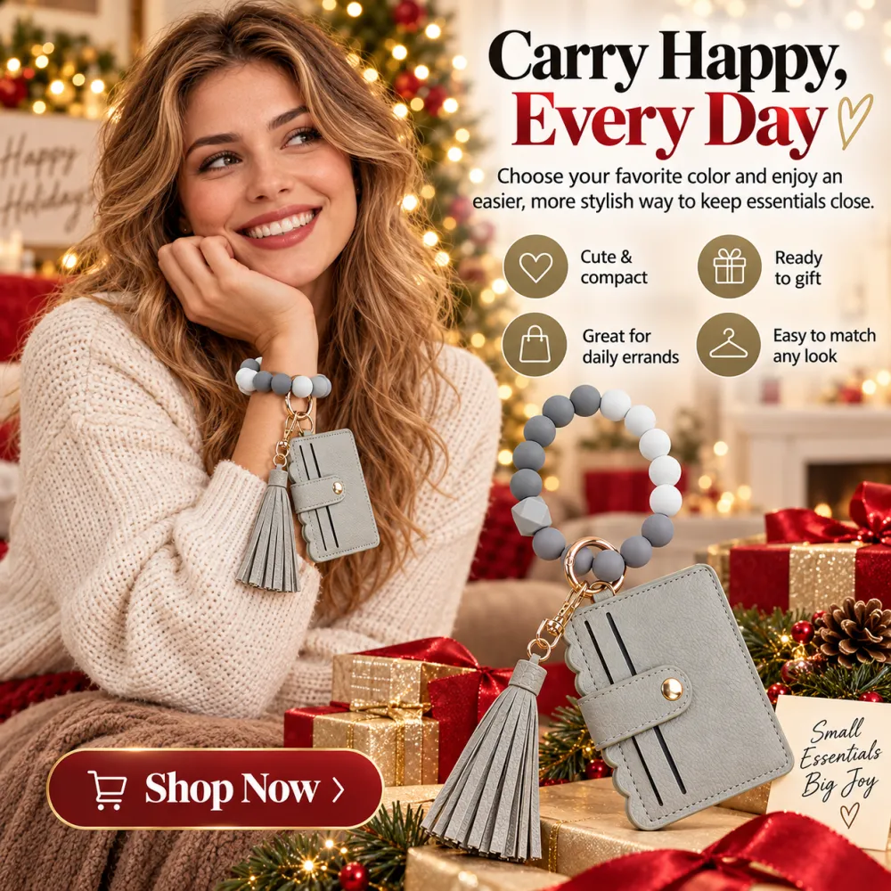 Women's PU Leather Pop-Up Card Holder Wallet – Slim Minimalist, 6-9 Card Capacity, ID Window, Cash Slot, Wristlet, Adult Casual Party Accessory, 2026 Halloween/Christmas/Birthday Gift, Travel Daily Carry