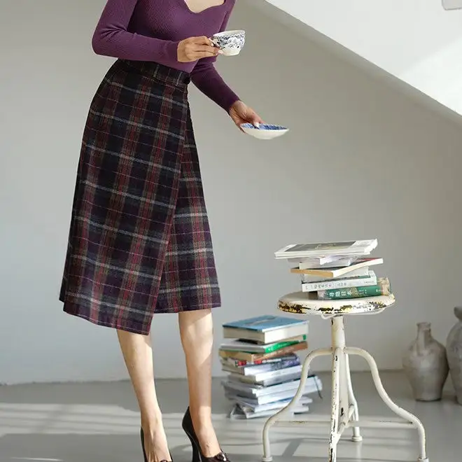 Versatile Utility Everyday Casual Polyester Skirt
