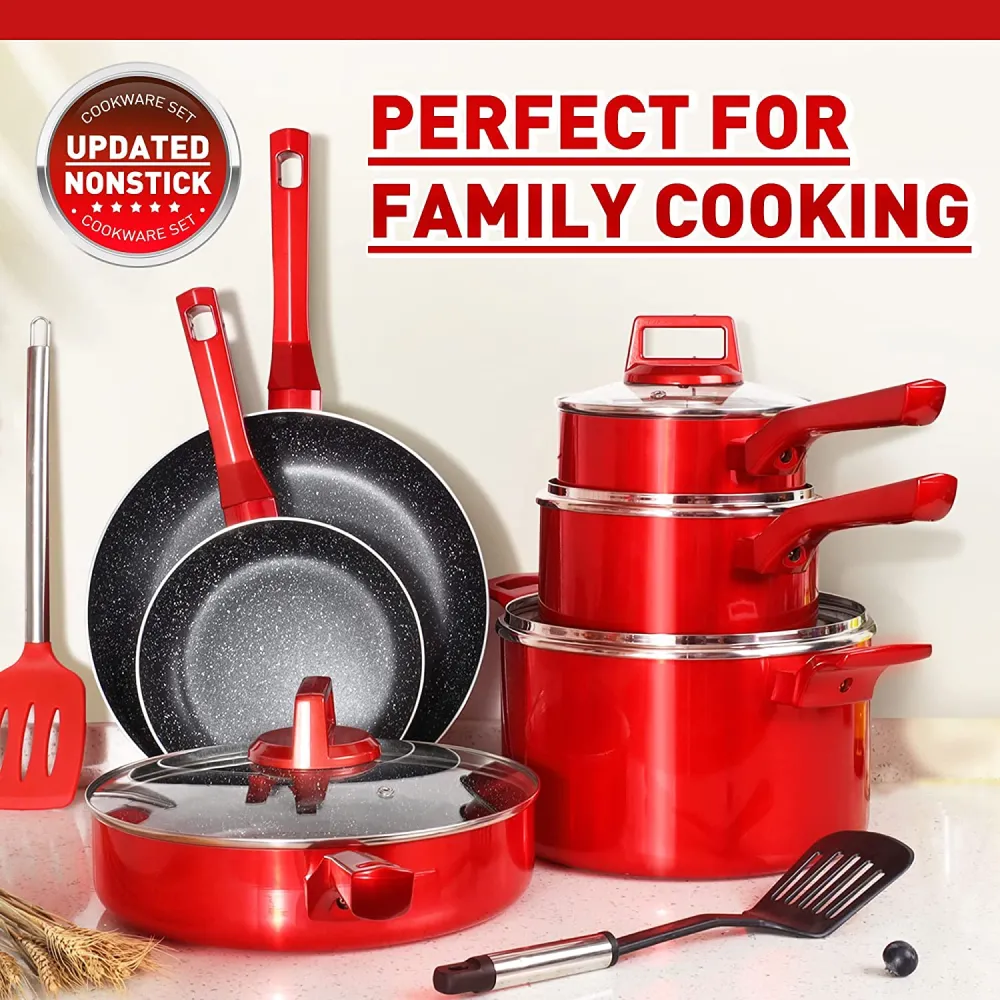 (Store Closing Sale) 10 Pcs Pots and Pans Sets