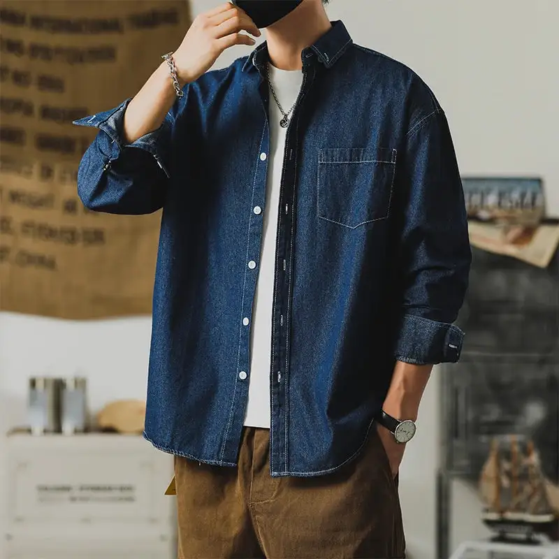 Washed Denim Button Shirt