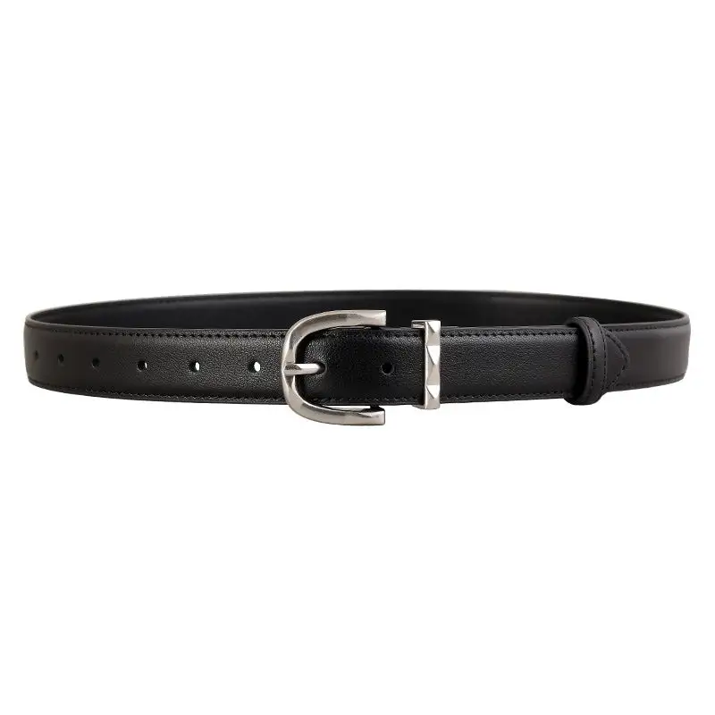 Simple Classic Leather Skinny Belt