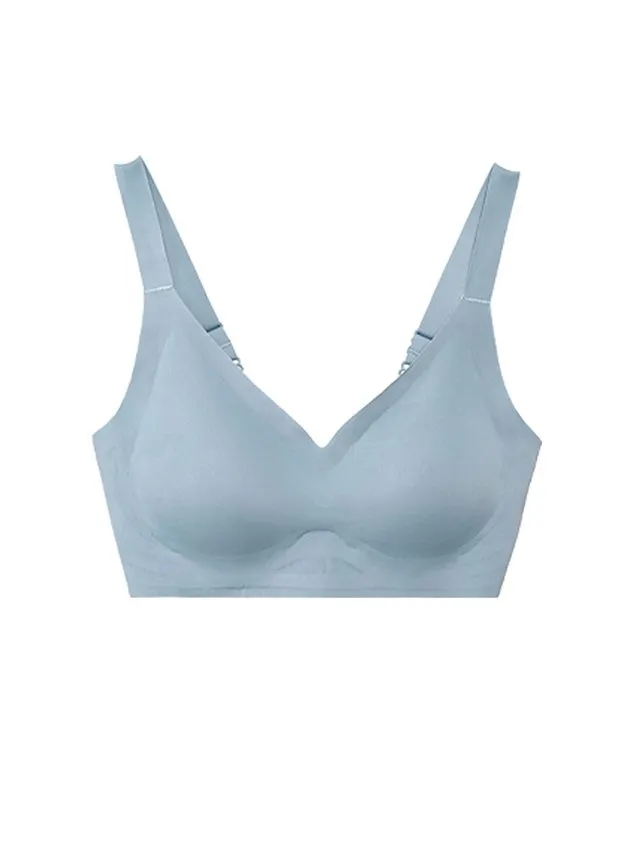 Breathable Comfortable Detachable Teardrop Molded Cup Seamless  Bra & Bralette