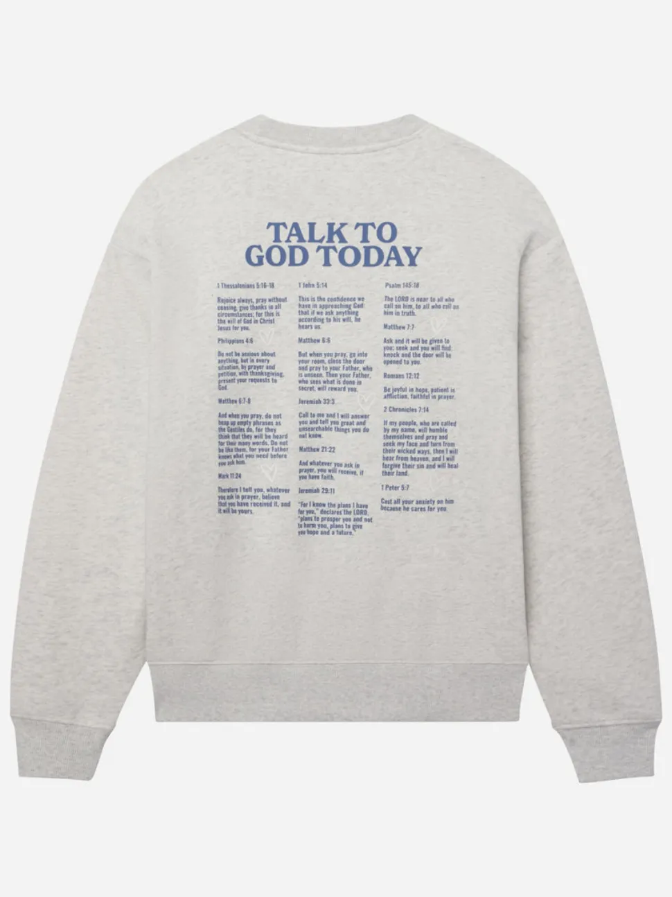 Women's Whimsical Religious Scripture Print Long-Sleeve Sweatshirt