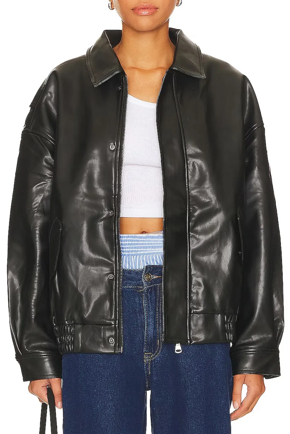 Classic Black Bomber Jacket