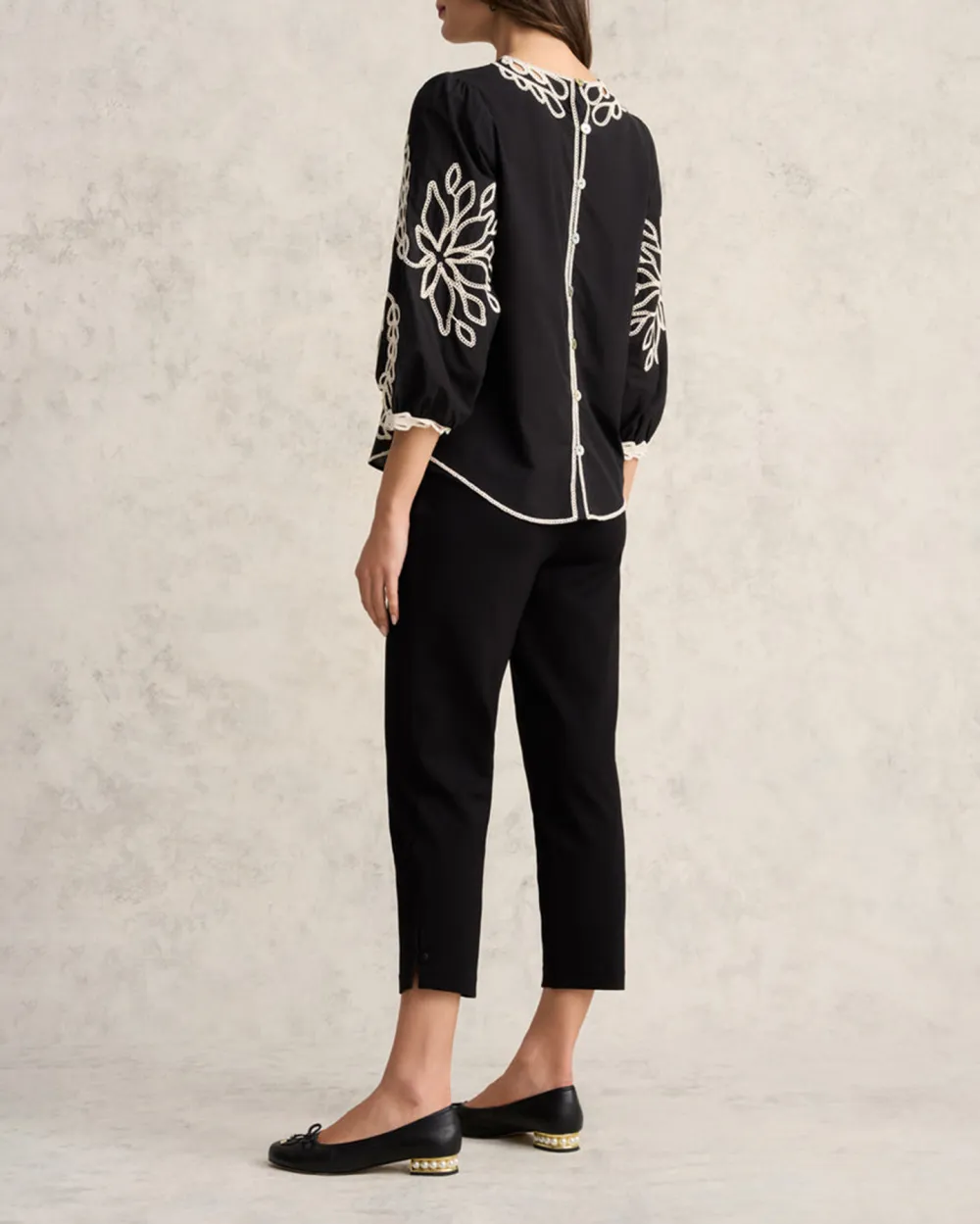 Embroidered Cotton Blouse