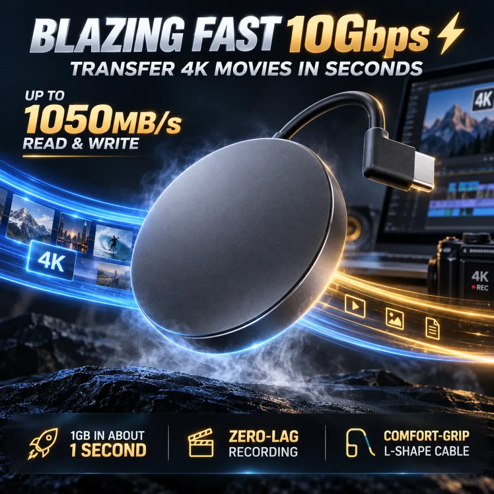 External magnetic portable hard drive, suitable for large capacity mobile phones and computers