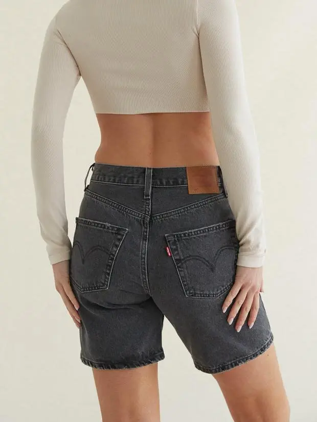 90s Shorts Black Worn