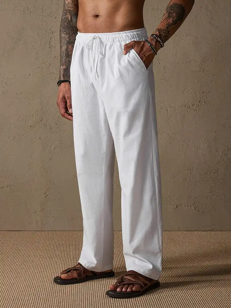Tapered Straight Leg Pants