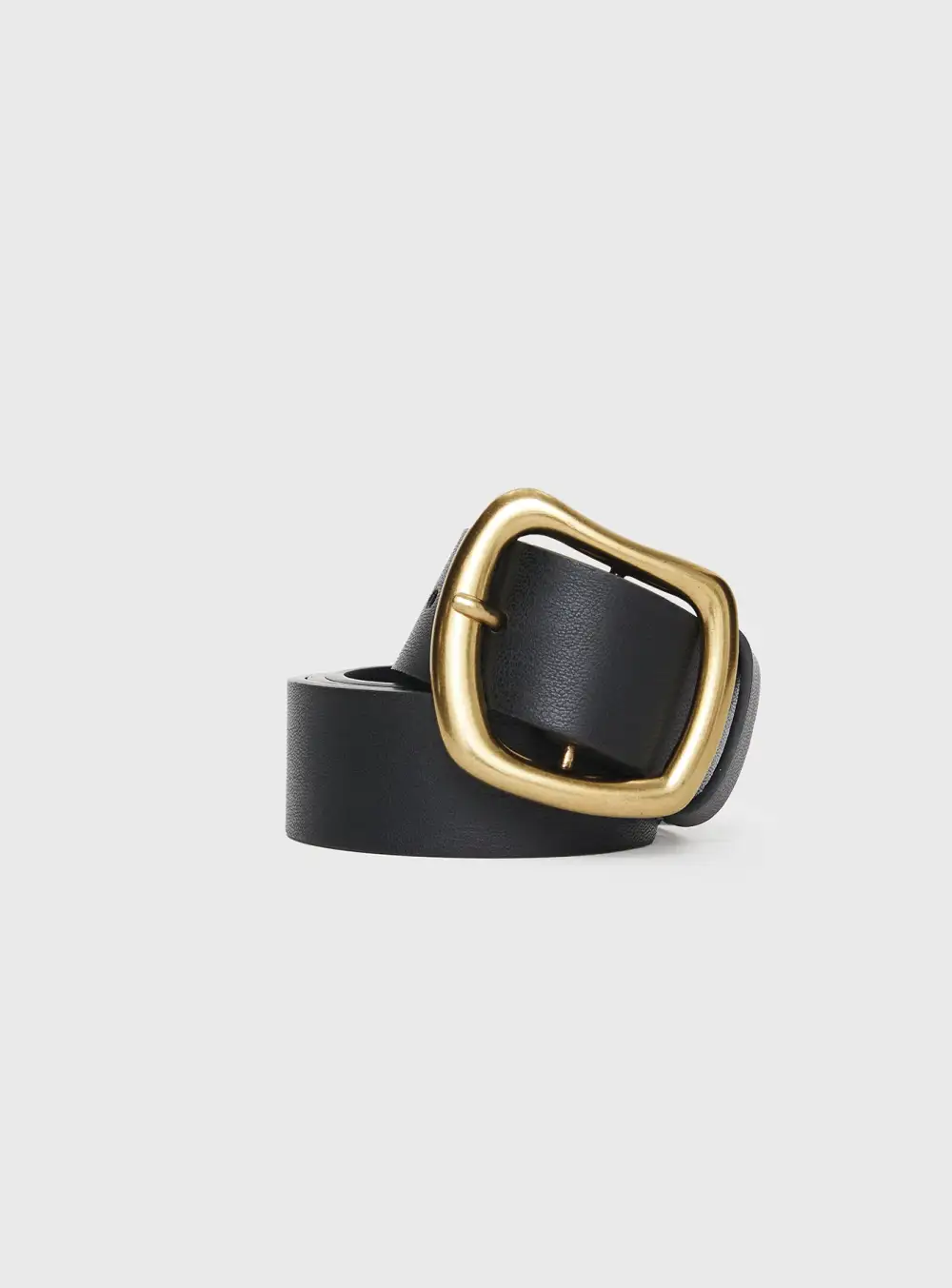 Lightweight Buckle Faux Leather Belt