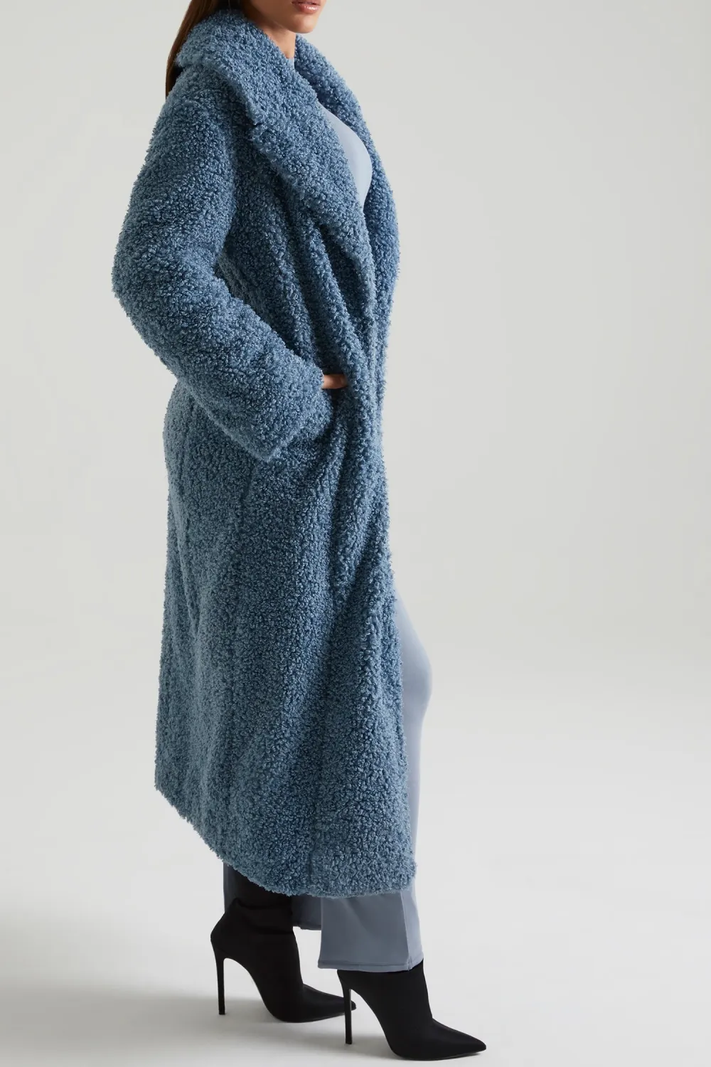 Constant Temperature Lambskin Long Warm Coat
