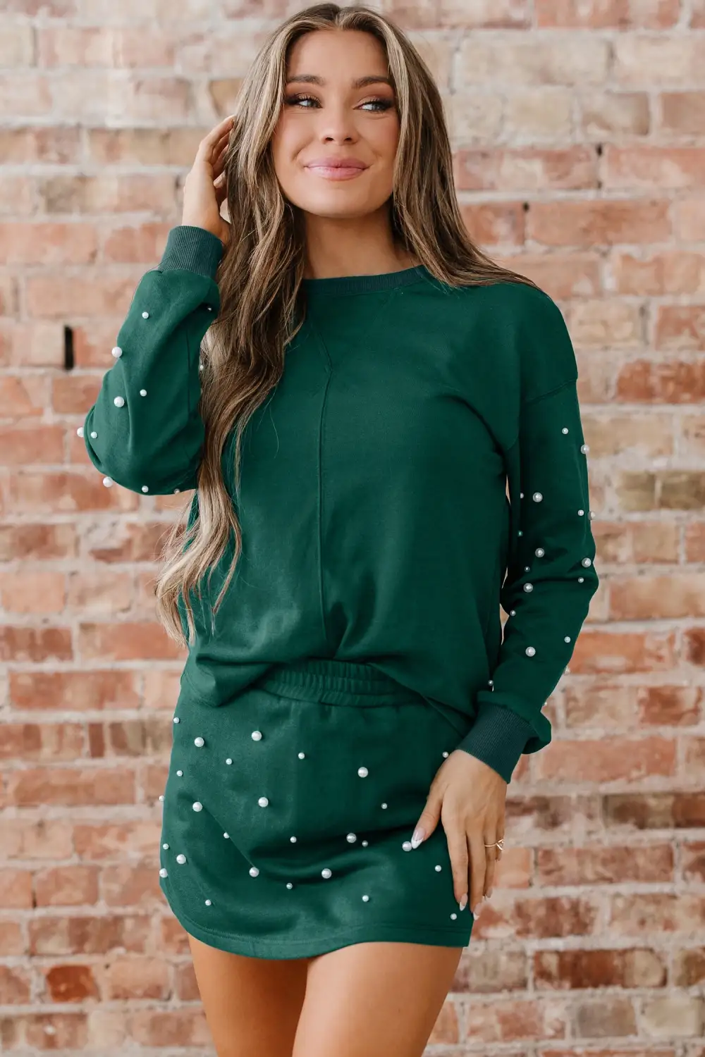 Pearl Embellished Coordinated Set