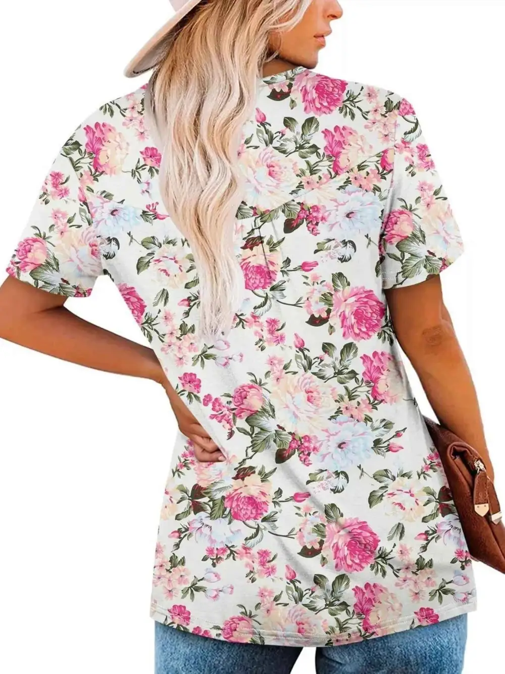 Floral Print Short Sleeve T-Shirt