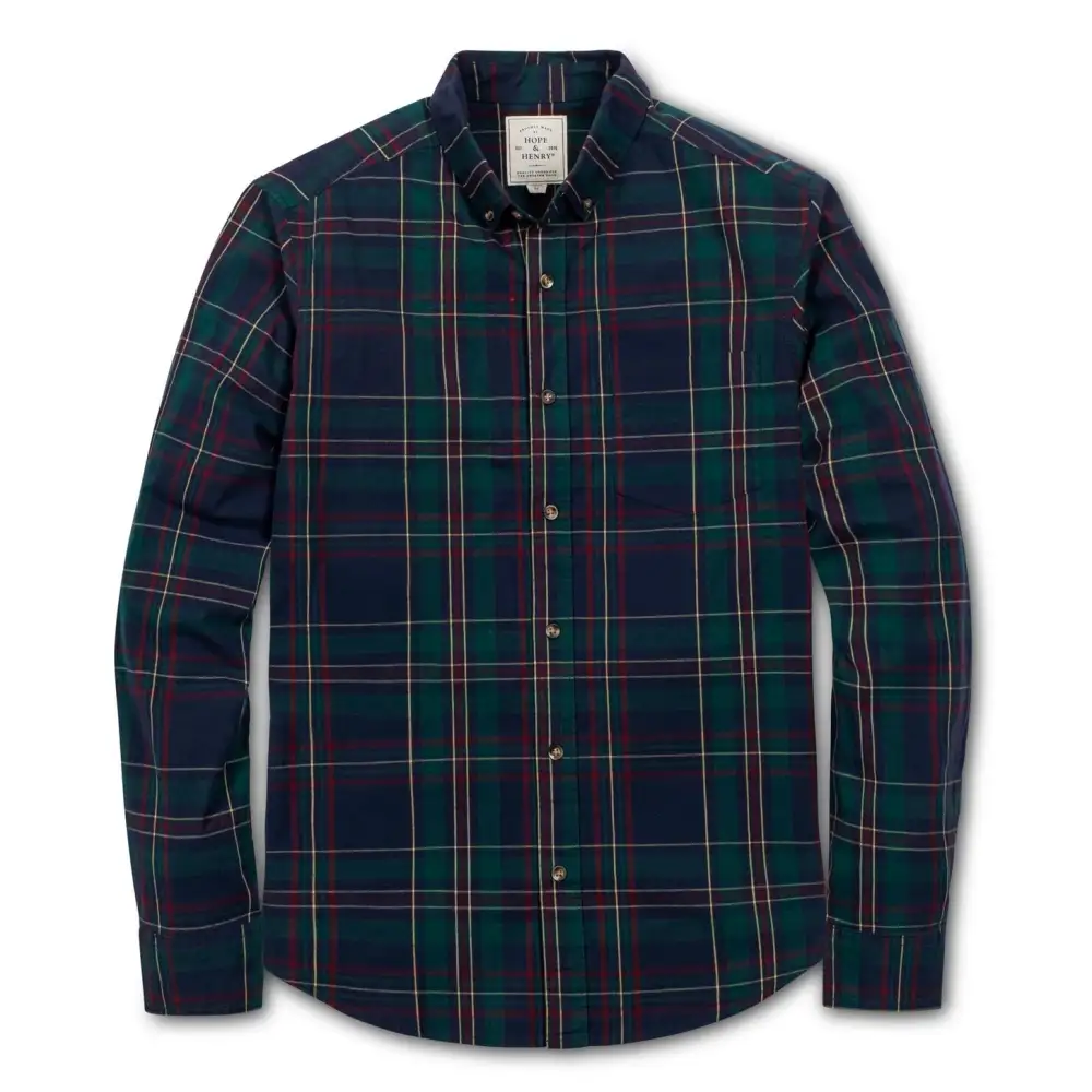 Organic Poplin Button Down Shirt