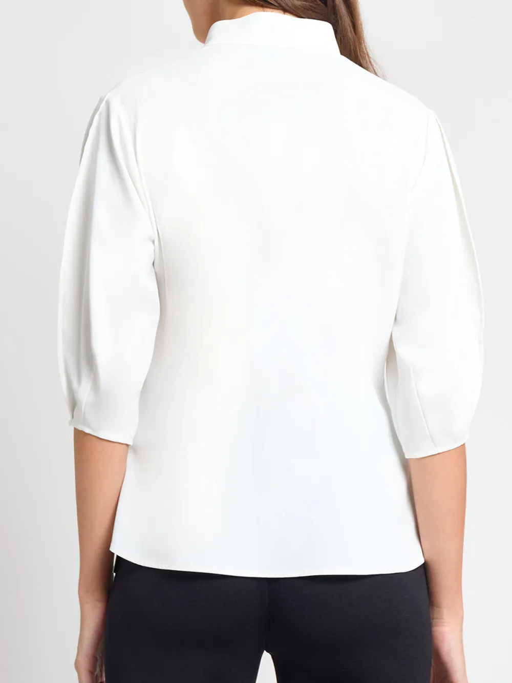 Three Quarter Sleeve Front Printed Shirt