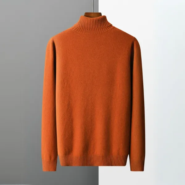 Merino Turtleneck Knit Sweater