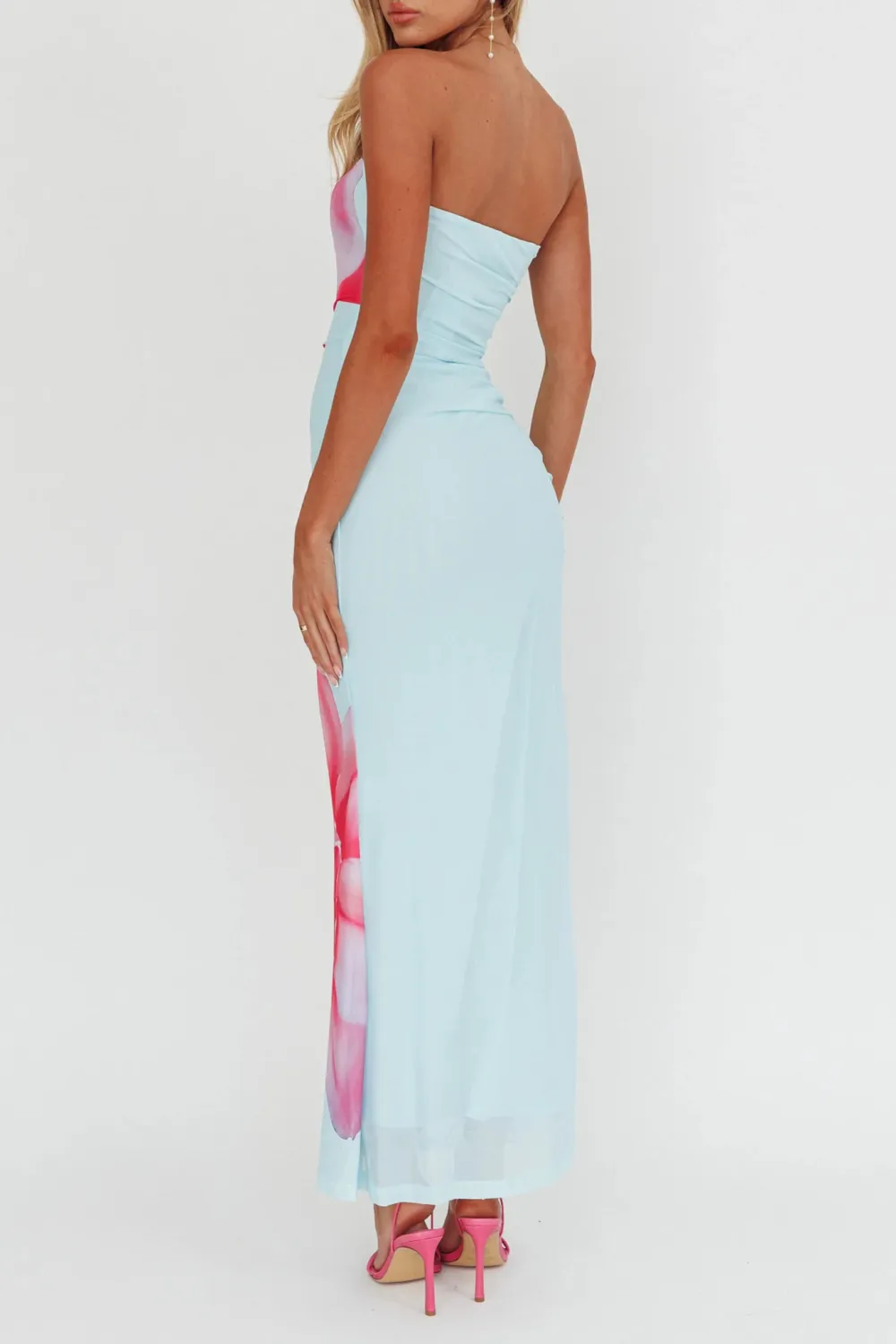 Holiday Style Bodycon Printed Long Dress