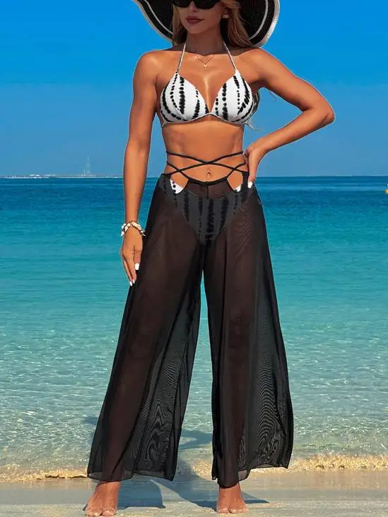 Flowing Pants Bikini Set
