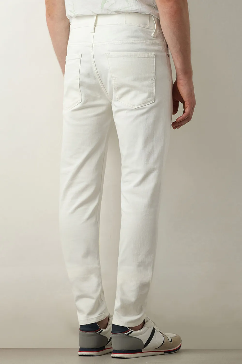 White Slim Fit Jeans