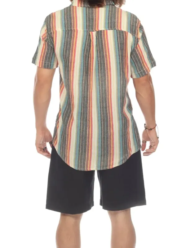 Everyday Striped Downs Button Down Shirt