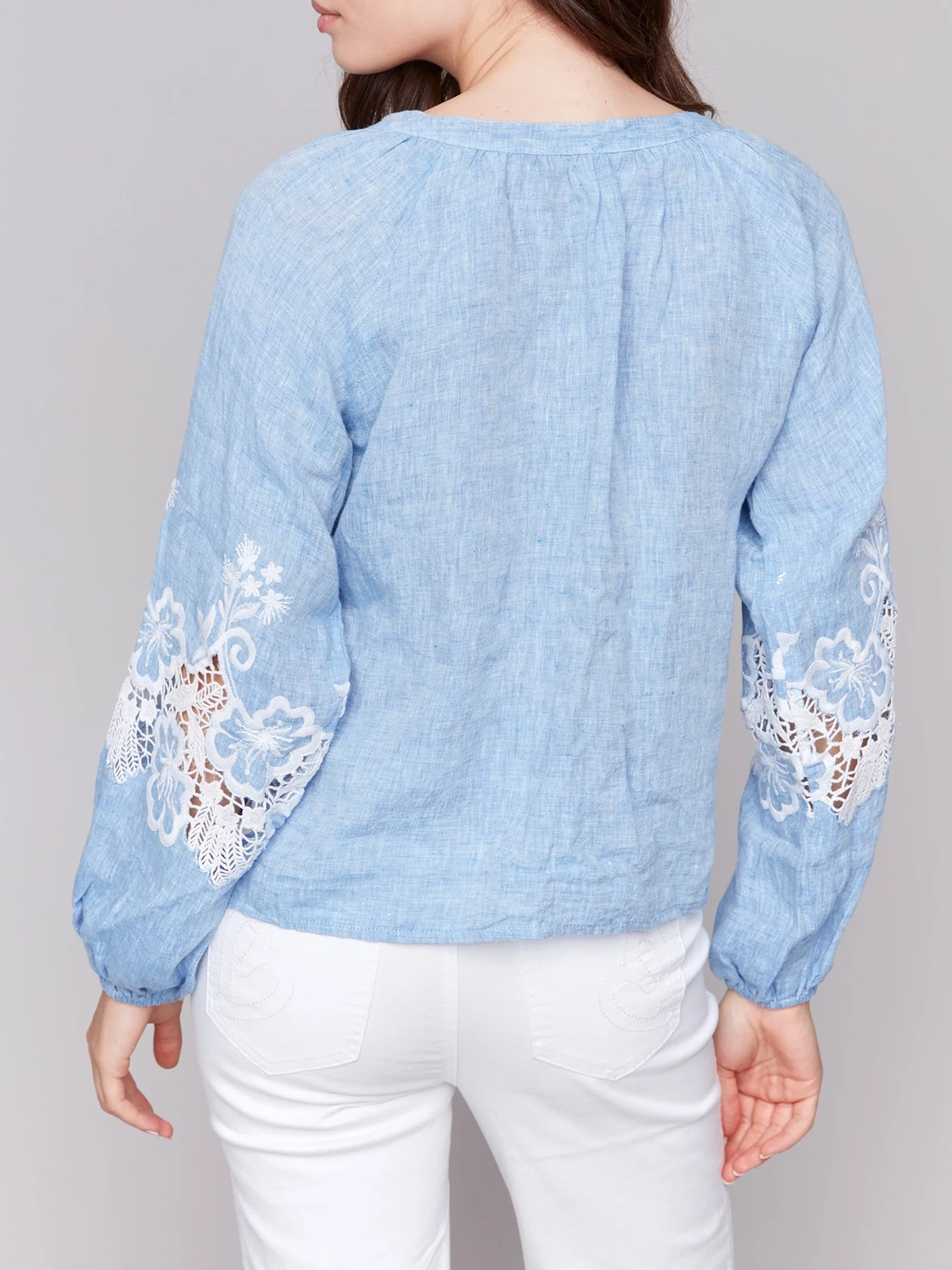 Drape Smooth Cotton Art Cut-Out Shirt