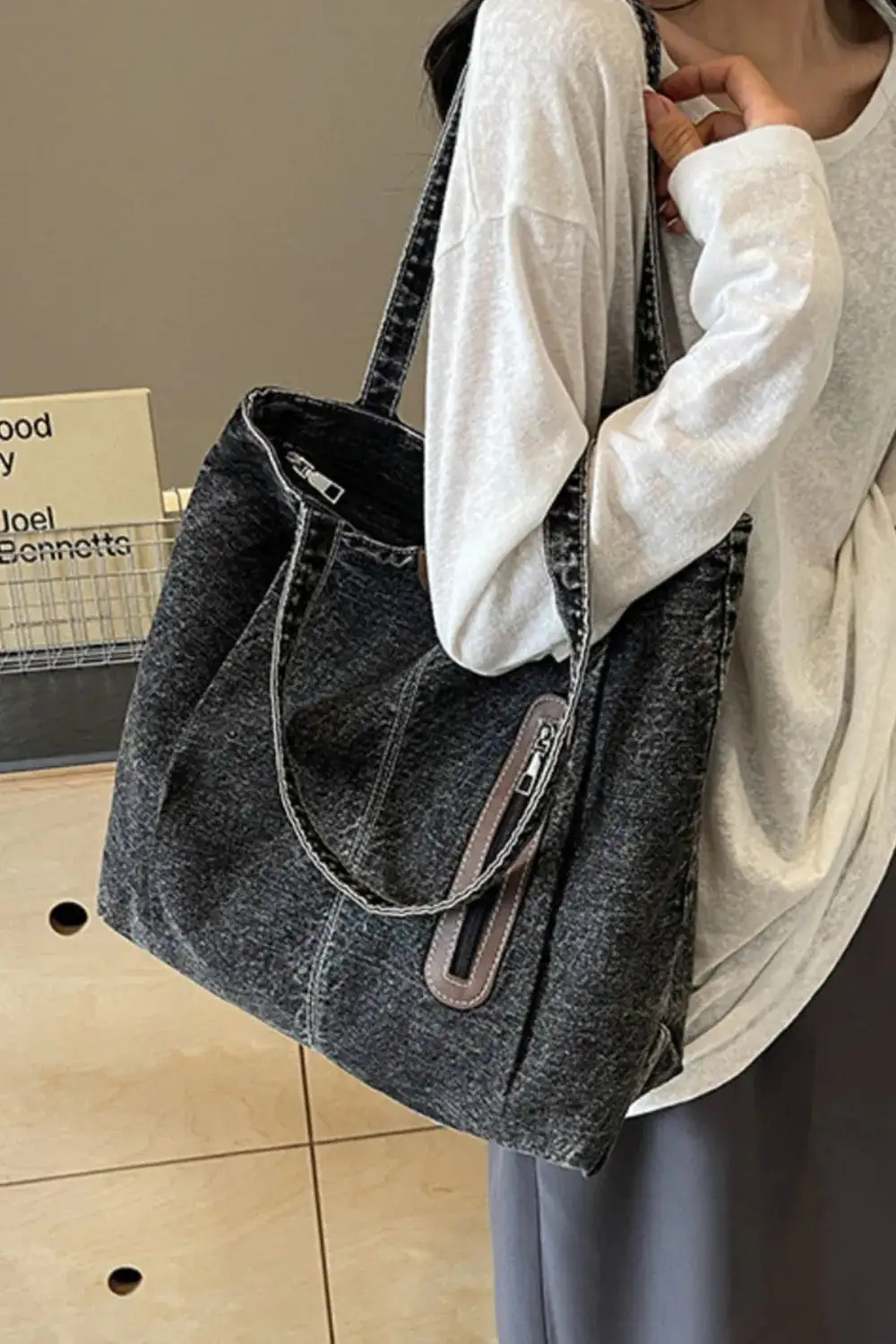 Denim Tote Bag