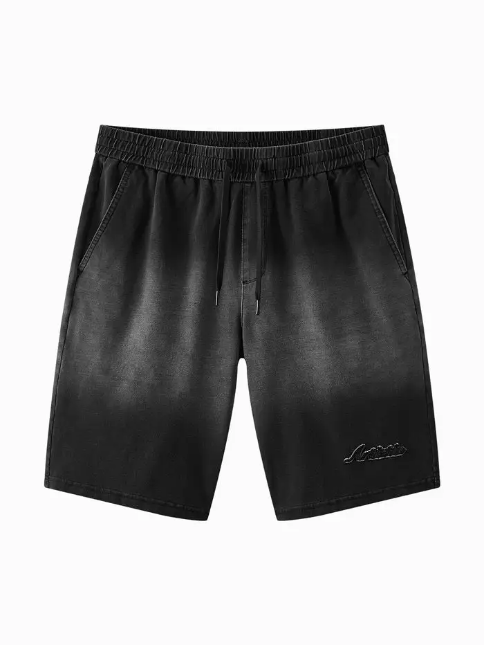 Men's Denim Washed Denim Shorts