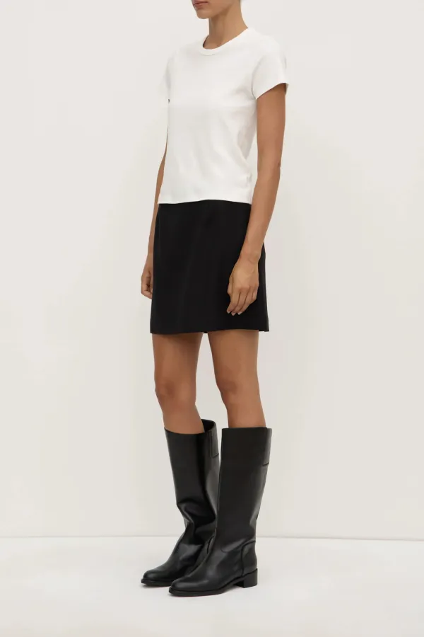 Wool A-Line Skirt