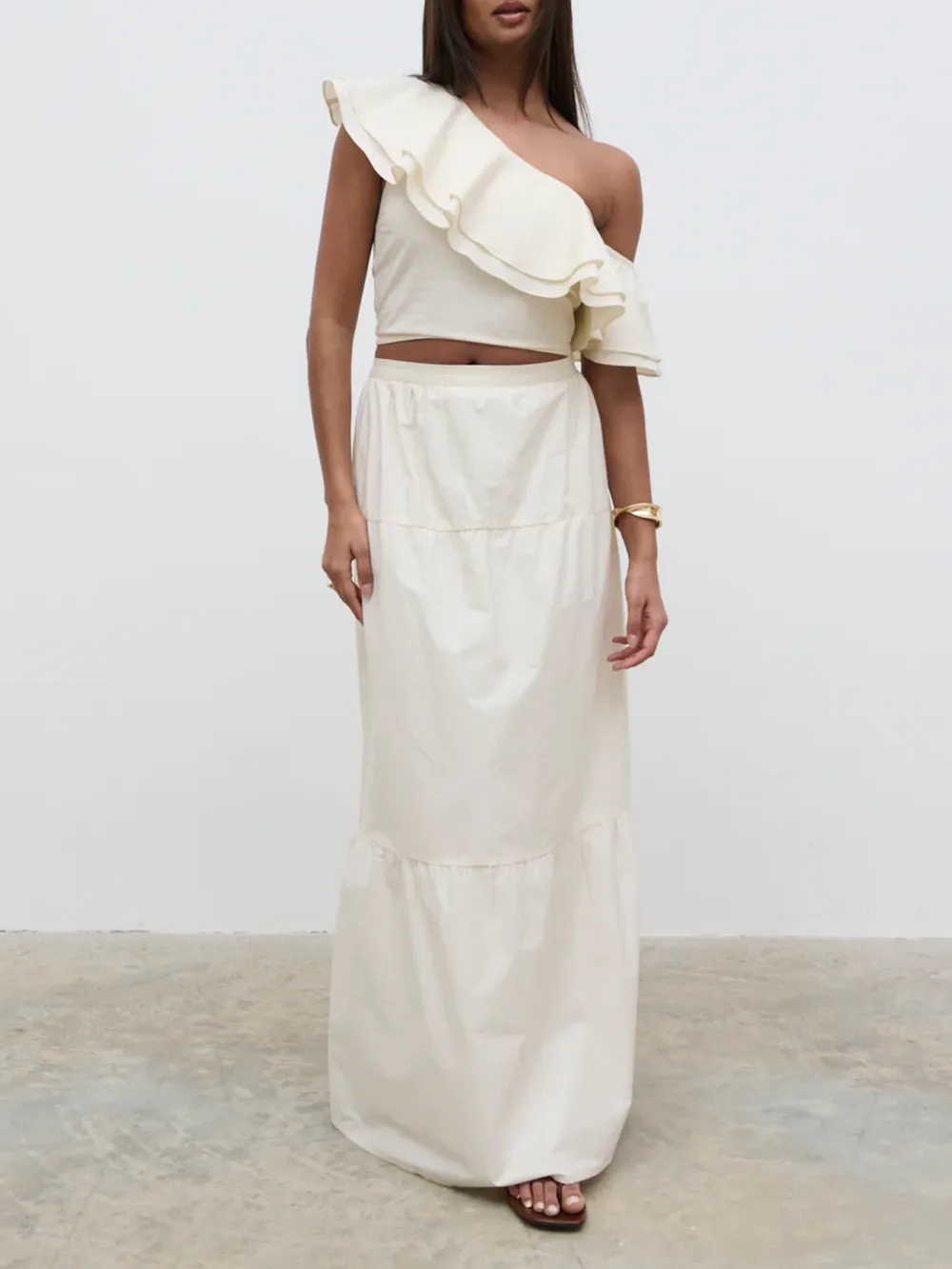 Ruffle Cropped Top