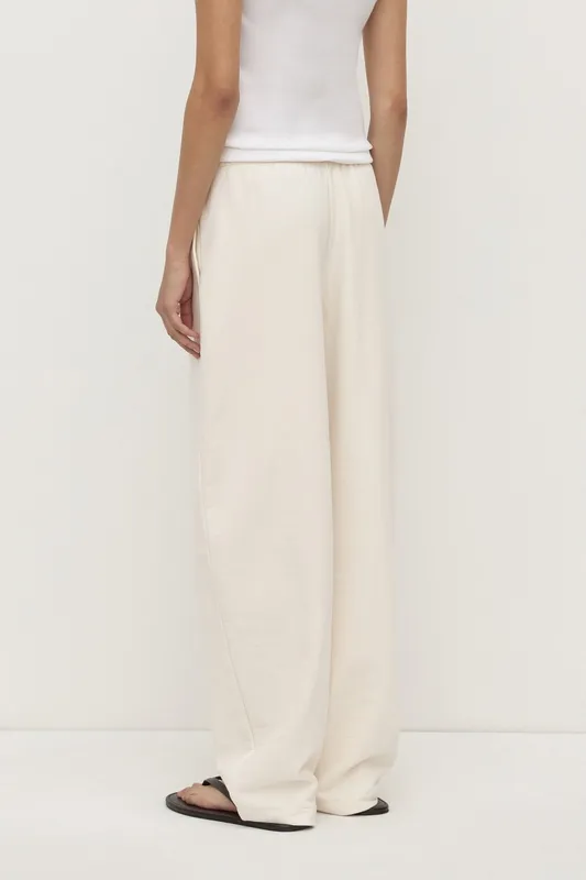 Shell Brushed Cotton Barrel-Leg Lounge Pant