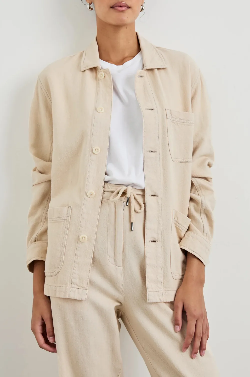 Slim-Fit Cotton And Linen Blended Solid-Color Jacket