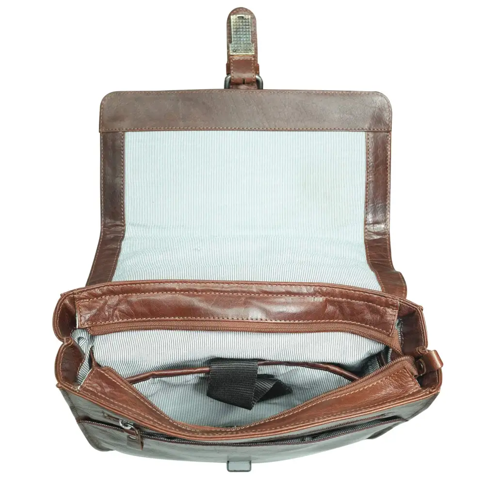 Laptop Compartment Leather Backpack