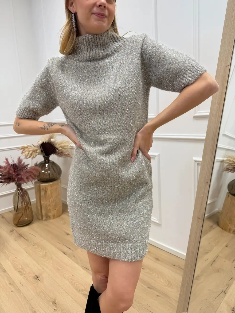 Gentle Easy Drape Mini Dress