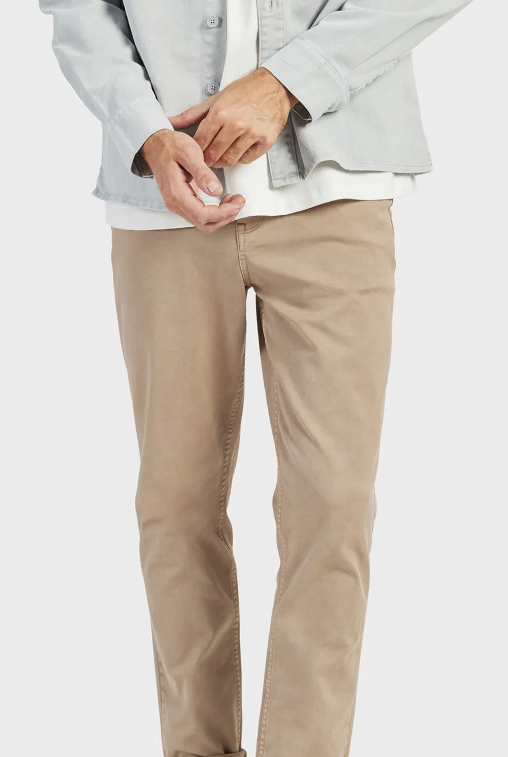 Jensen 5 Pocket Pant-Almond tan