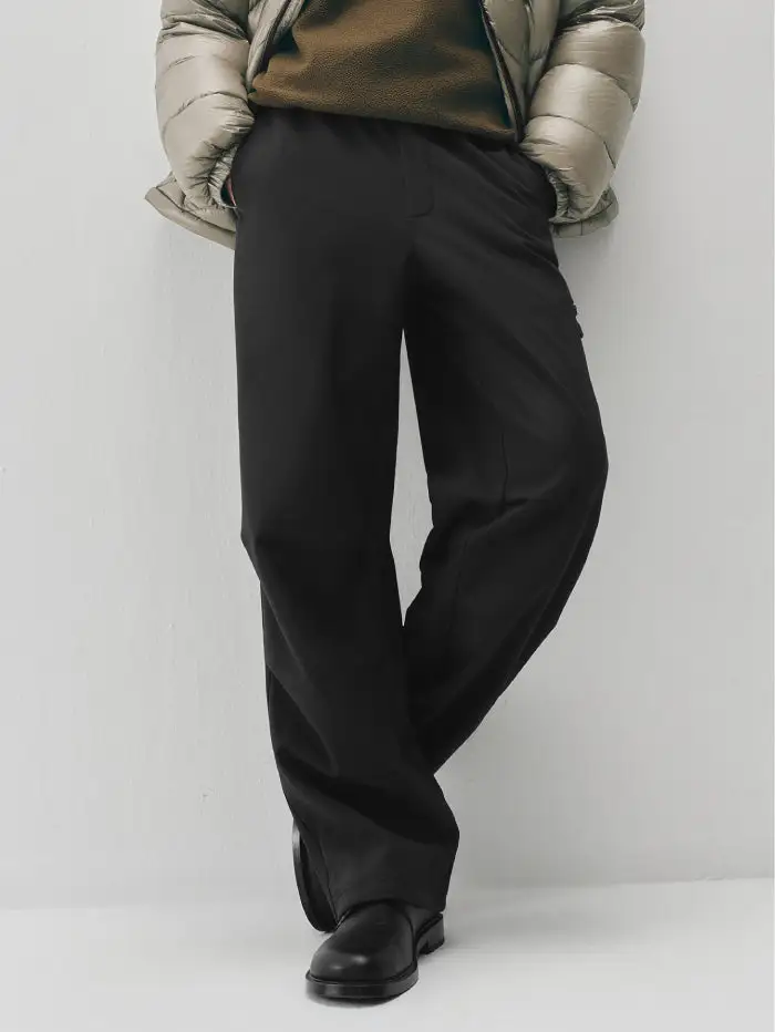 Men's Straight Structured Casual Pants
