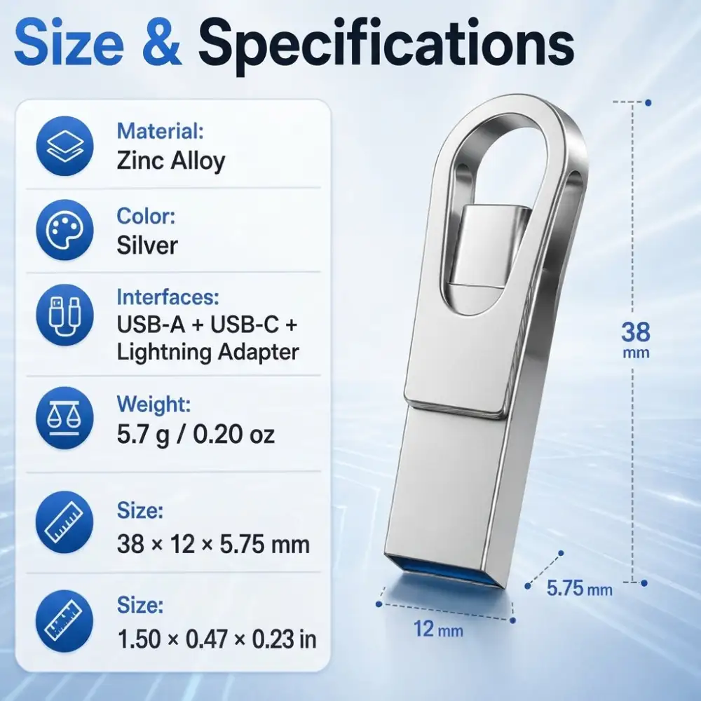 ⚡ 2026 2-in-1 USB C Pendrive – High-Speed Memory for Students & Office