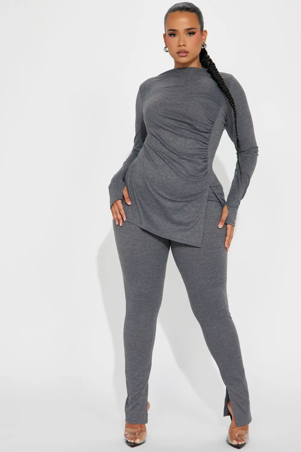Miranda Legging Set - Charcoal
